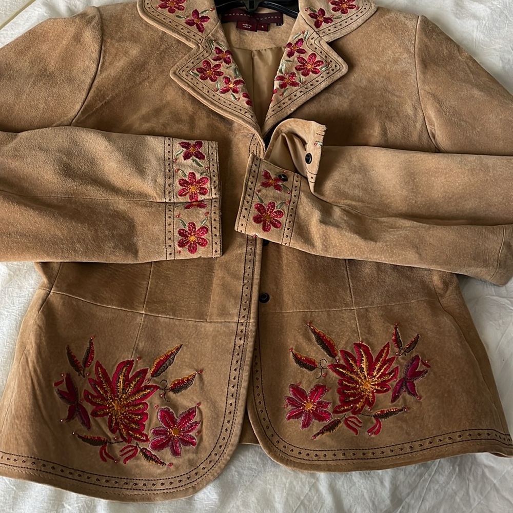 Margaret Godfrey leather suede jacket - Picture 7 of 7